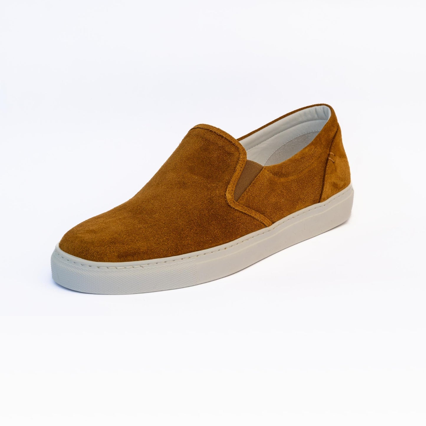 Cognac suede sneakers