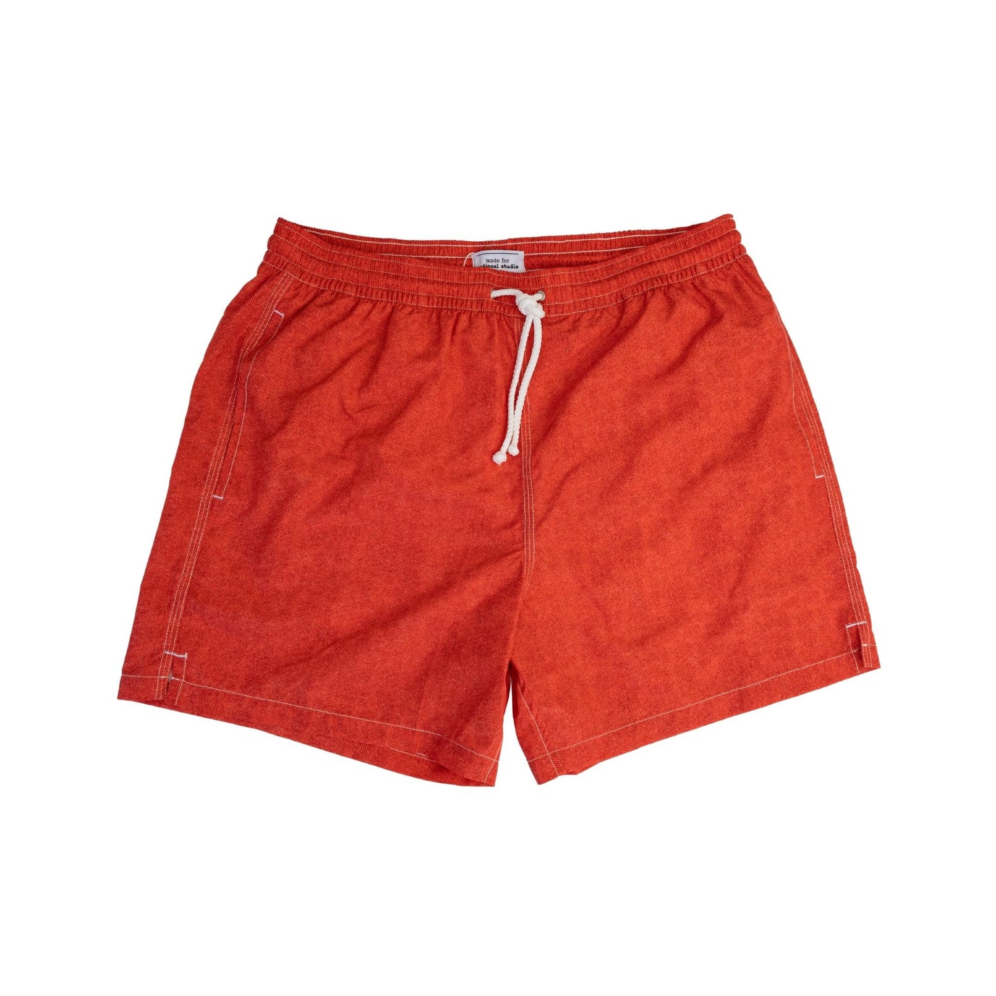 Denim Red Swim Shorts